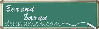 Berend Baran Visitenkarte